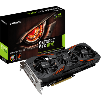 Gigabyte Gtx 1070 Windforce 3x 8Gb - Gaming Graphics Card