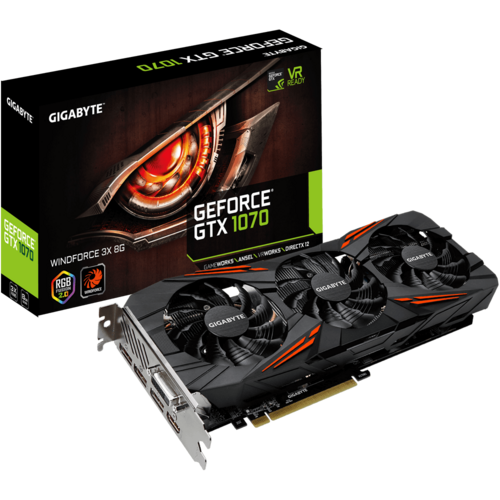 Gigabyte Gtx 1070 Windforce 3x 8Gb - Gaming Graphics Card