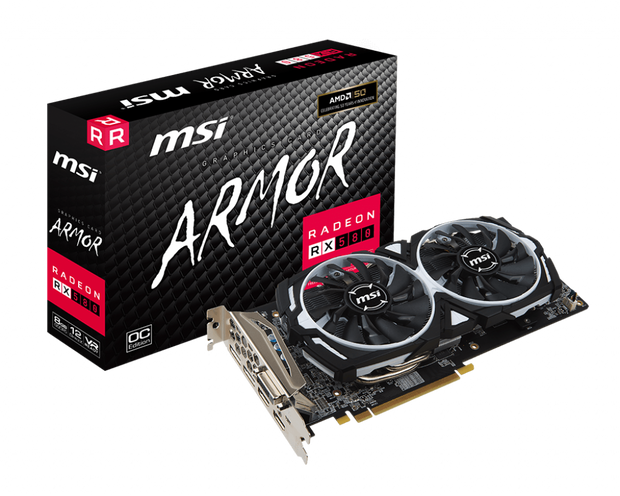 MSI RX580 8G Armor OC - Gaming Graphics Card