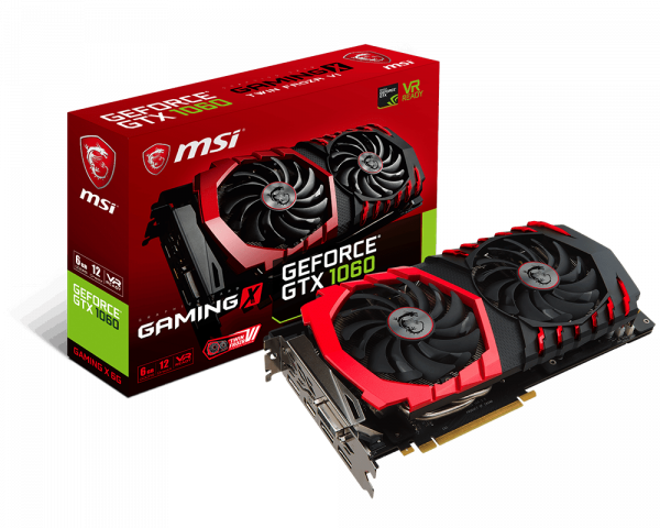 Msi Gtx 1060 6G Gaming X - Gaming Graphics Card