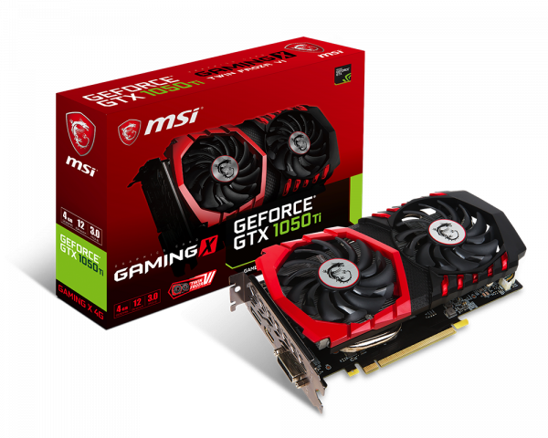 Msi Gtx 1050Ti 4Gb Gaming X - Gaming Graphics Card