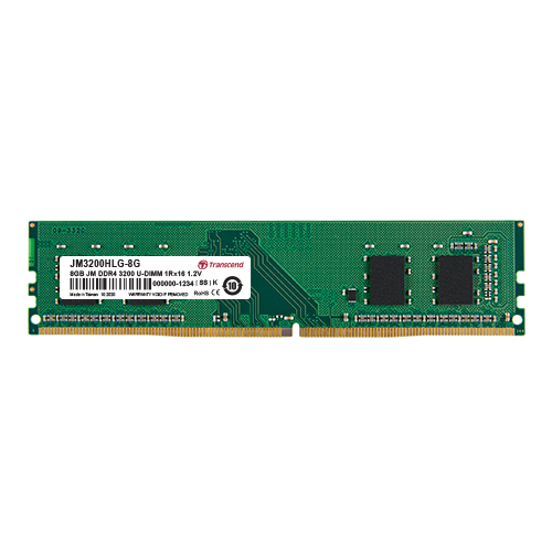 Transcend 8Gb Ddr4 3200Mhz - Desktop Ram